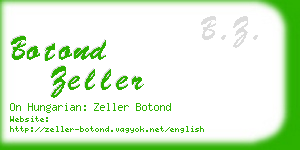 botond zeller business card